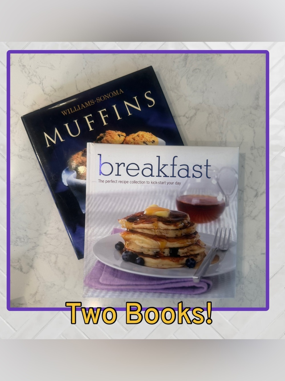 TWO Hardcover Cookbooks: Breakfast and Muffins